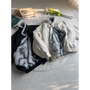 网图 美潮boxy夹克版狼王座山雕棉服外套 W1870/特P105图片