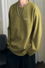 现货-2025立秋新款圆领套头卫衣男潮牌重磅长袖A351-AT2513-P50，男装卫衣，电商A351