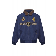 秋冬新款美式复古街头高级感刺绣翻领夹克宽松潮流小众个性外套，男装皮衣，星座506A