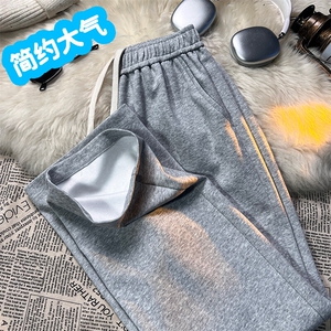 宽松简约长裤直筒垂顺拖地裤纯色 JHTP01：17：39图片
