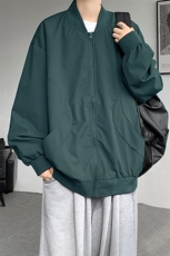 M-8XL棒球服男款春秋特大码加肥加大男装飞行员夹克外套JK001P65，男装夹克，电商B312
