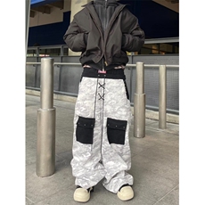美式复古刺绣白色微喇牛仔裤男2026新款高街直筒修身显瘦裤子春秋，男装牛仔裤，四季星座505