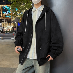 现货8509-P75大码控128春季大码户外连帽夹克外套图片