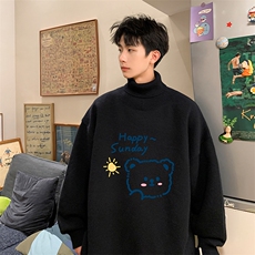 控68高领毛衣男士大码内搭毛线衣男GM45309-P45加绒款-P65，男装针织衫/毛衣，电商A040