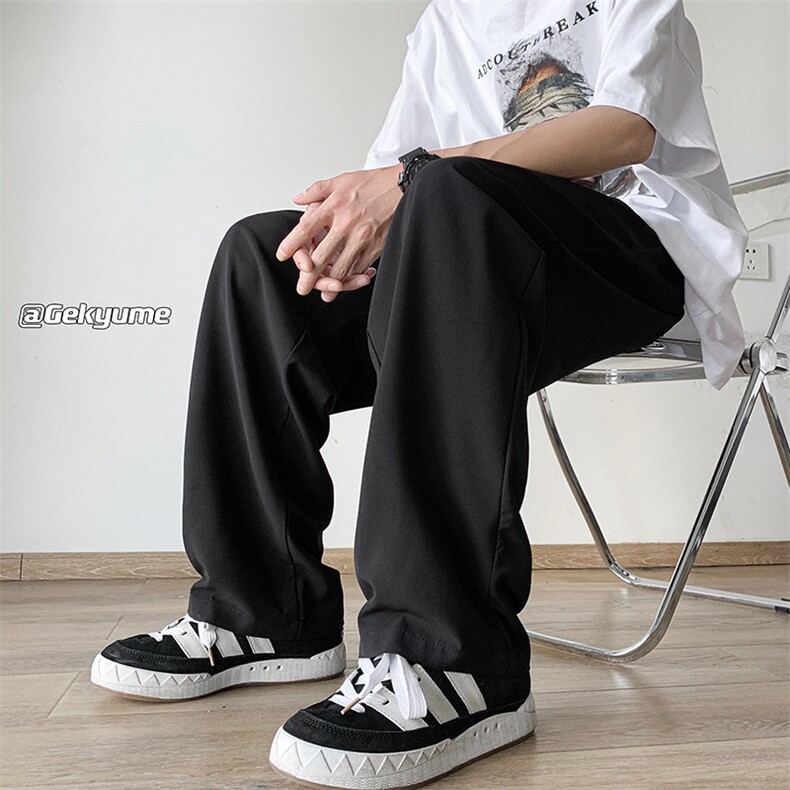 8XL-M特大码2023春夏抖音直播高品质冰丝裤休闲西装裤长裤男K921,男装T恤,电商D206-1