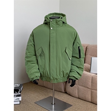 堆堆袖棉衣男冬季新款港风休闲连帽棉服学生面包服MF9006-P95，男装棉衣，星座214-3