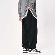抖音直播得物2025秋冬新品纯色运动裤卫裤K015P45，男装休闲裤，电商042