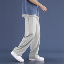 夏季薄款冰丝休闲裤2023年新款男士韩版潮流裤子2028-特批22，男装休闲裤，星座718-1