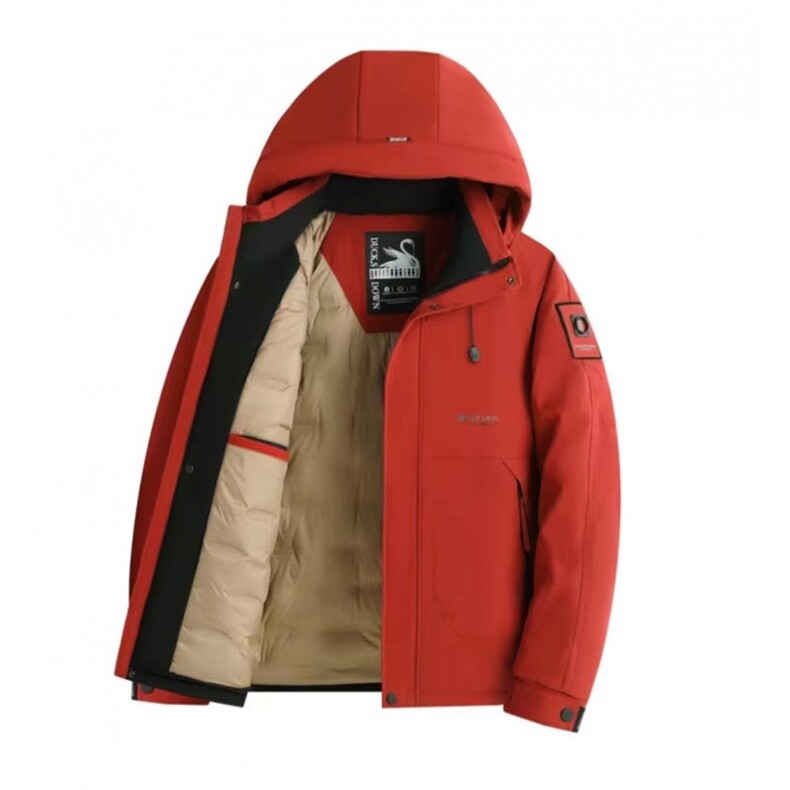 2025新款男士休闲百搭连帽保暖加厚羽绒服外套P160，男装羽绒服，星座225-1