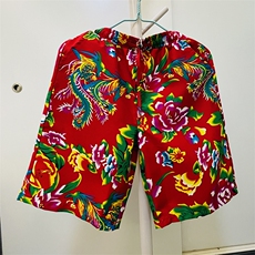 DK2009中性风风男女情侣团队服休闲短裤大花裤沙滩裤东北花，男装牛仔裤，星座115A-1