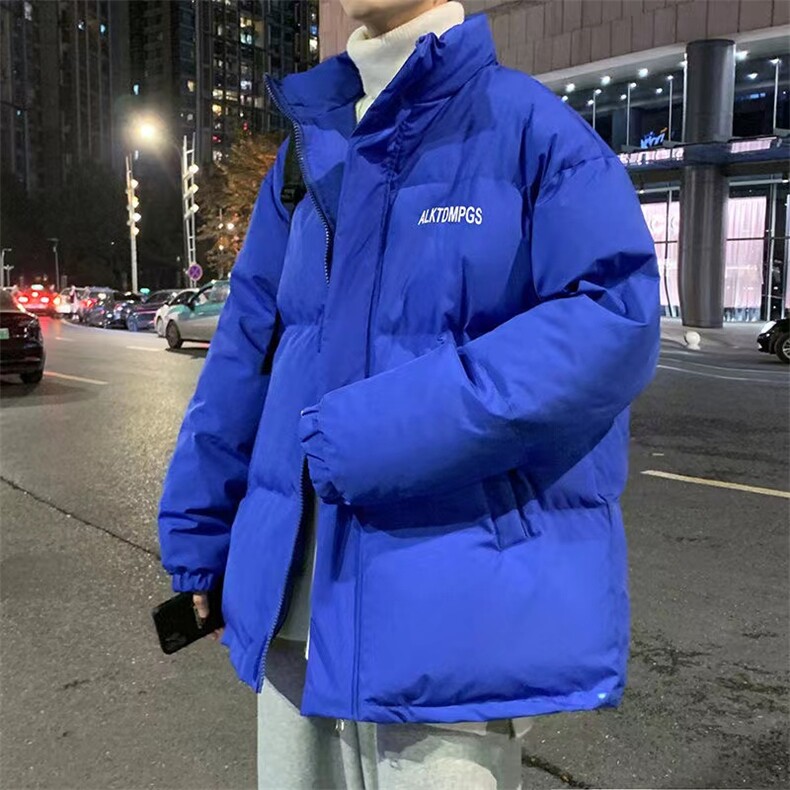 2022冬季羽绒服学生外套设计感小众加厚面包ins潮牌MY2022-P75，男装棉衣，星座1109-2