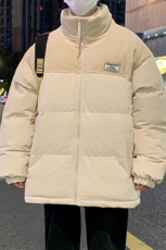 冬季青少年灯芯绒立领拼接外套休闲百搭面包服棉服5302-P78，男装棉衣，电商B306