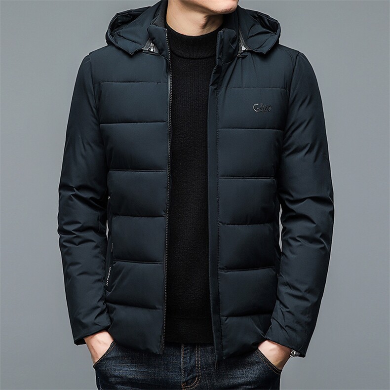 男士加厚保暖棉服冬季新款可拆卸帽棉衣中年商务休闲爸爸装外套,男装棉衣,电商B212（原钱塘6029）