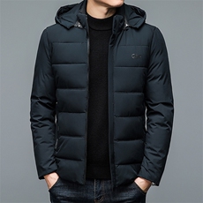 男士加厚保暖棉服冬季新款可拆卸帽棉衣中年商务休闲爸爸装外套，男装棉衣，电商B212（原钱塘6029）