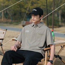 美式夏季新款Polo衫男士半袖日系潮牌男装宽松短袖t恤PL143-P45，男装Polo衫，星座1109-1