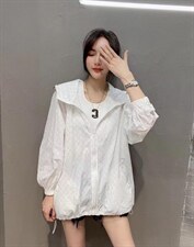 新款时尚休闲小英文字母连帽防晒衣，其它，L·H·X