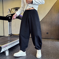 社会小伙秋季新款弯刀裤休闲裤子男店主风长裤大码宽松2282-P70，男装休闲裤，星座313B-2(原星座309A-2)