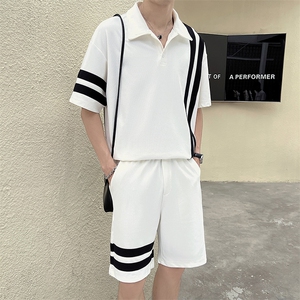 23年男士织带拼接运动套装A210-TZ0011-P85图片