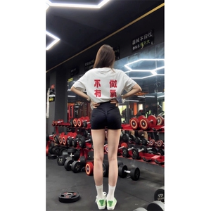 26网图现货潮健身户外不做有氧圆领短袖T恤男女2887-P27有大码图片
