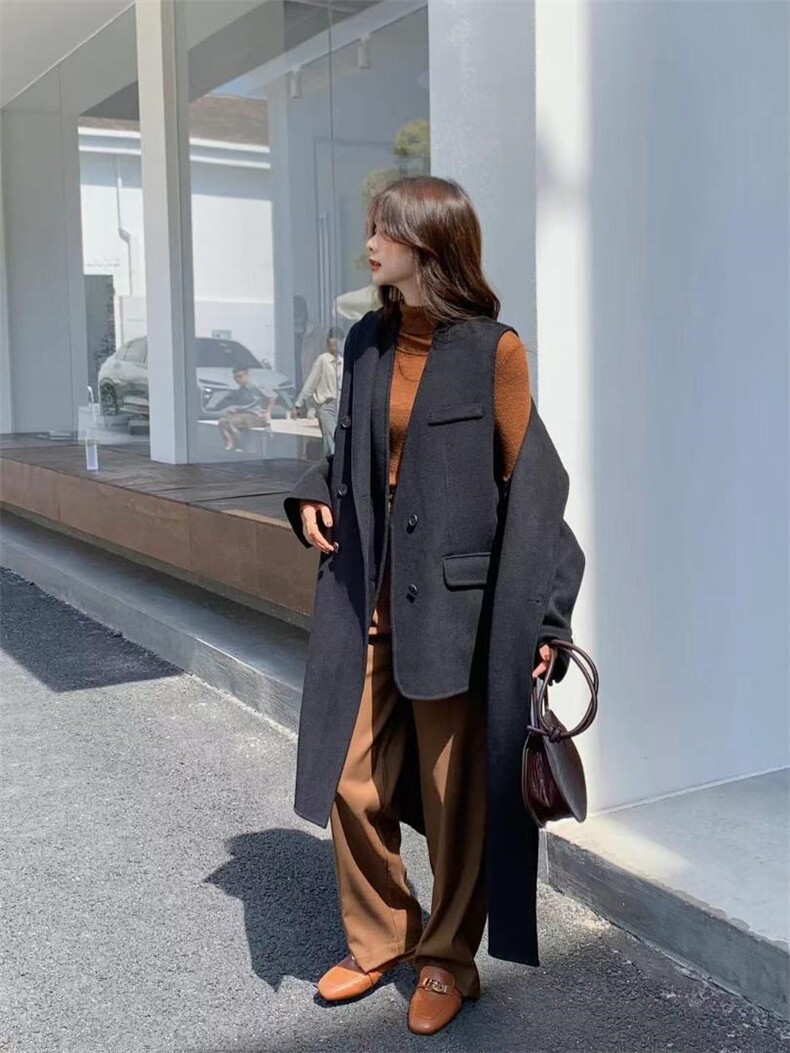 【现货】双面羊绒马甲，女装马甲，欧洛佛