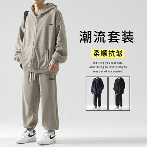 显高显瘦新品套装重磅条绒三件套秋冬潮牌    SJT871-特批176图片