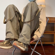 美式复古工装裤男日系oversize裤子ins高街直筒阔腿裤潮A8730-P45，男装工装外套，星座1008-1