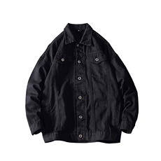 2019冬季新款日系大码男加绒加厚宽松牛仔外套棉衣J1211-P85，男装棉衣，电商A001