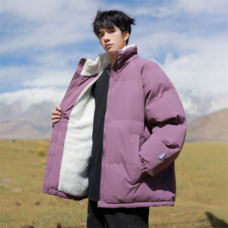 抖音直播连帽棉衣假两件加厚棉袄情侣款百搭面包服MY111-P65图片