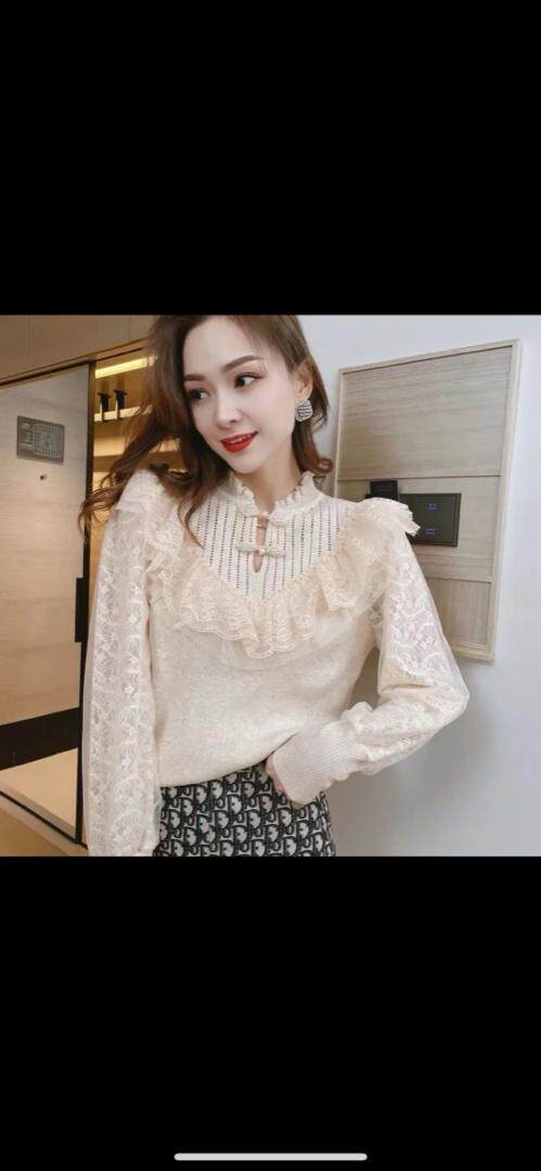 秋冬新款蕾丝打底，其它，蓝涩萱