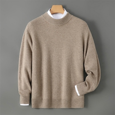 2025年秋季半高领男半高领7针时尚百搭休闲简约，男装羊绒套衫，飞艺羊绒