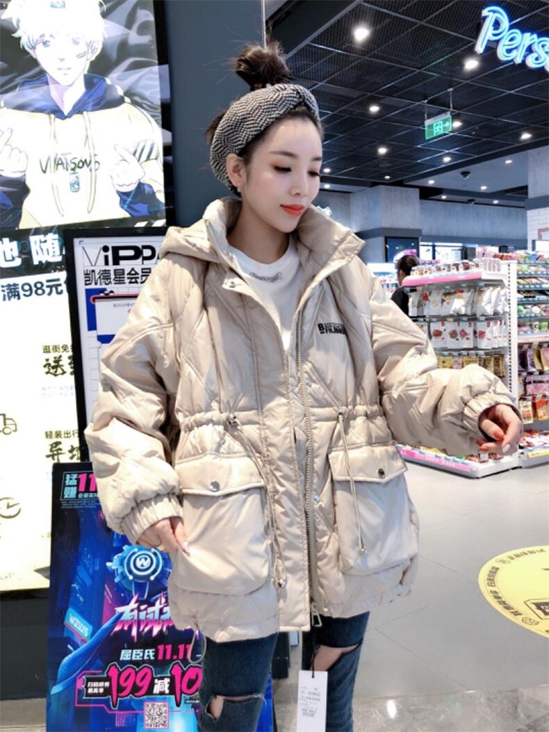 韩版90绒羽绒服，女装羽绒服，一杭