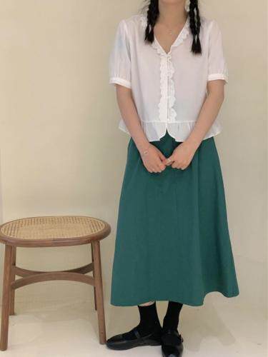 夏季新款花边韩系上衣，女装，Here Bella(5F)