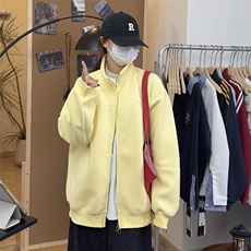 网图-重磅420克华棉立领开衫卫衣9129-P60，男装卫衣，电商B380（原B361）