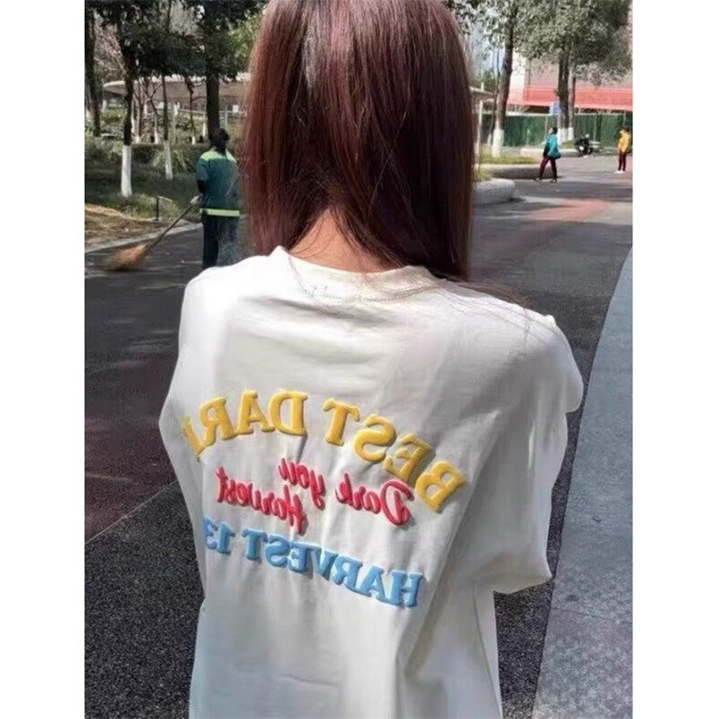 短袖t恤女夏季宽松小众设计感潮牌ins半袖重工上衣服TDC015,男装T恤,星座1116A（原606A-3）