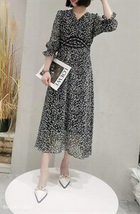 夏季碎花连衣裙,女装连衣裙,巴厘时尚