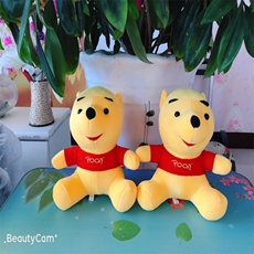孙闯毛绒玩具 红衣尼尼熊