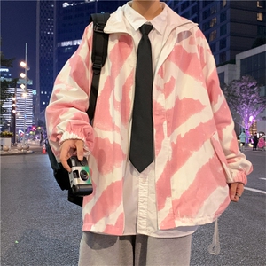 双面穿ins潮流外套男秋季hiphop高街上衣宽松美式工装 W1539-P58图片