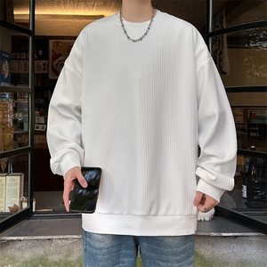 S5022/特P30春装新款高个性套头卫衣男潮流宽松百搭长袖T恤外套图片
