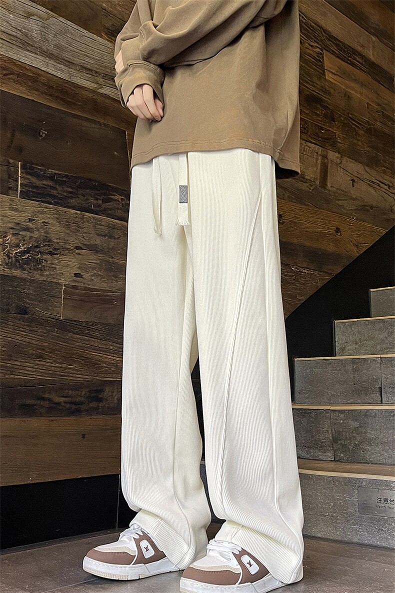 加绒加厚欧棉绒灯芯绒休闲裤直筒弯刀裤A493特P45控78,男装休闲裤,电商A309