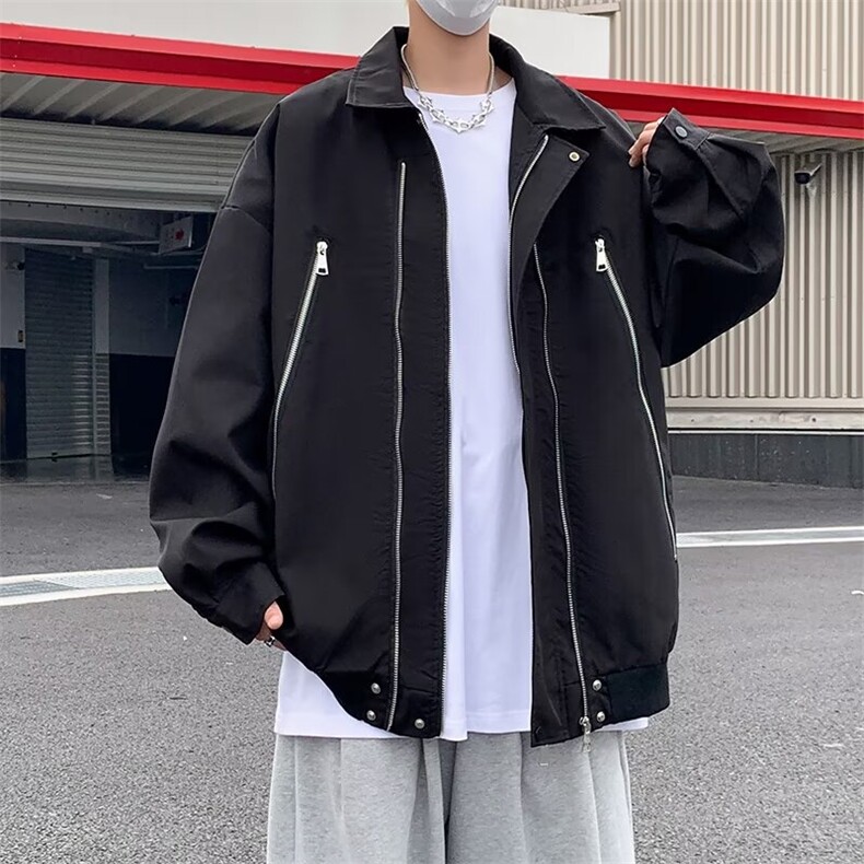 冷淡系高级感外套男拉链设计感夹克外套J661P68,男装夹克,星座1116-2