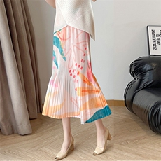 三宅风半身裙褶皱半身裙女2025新款小个子气质系半身裙，女装半身裙，灵动羽绒服工厂