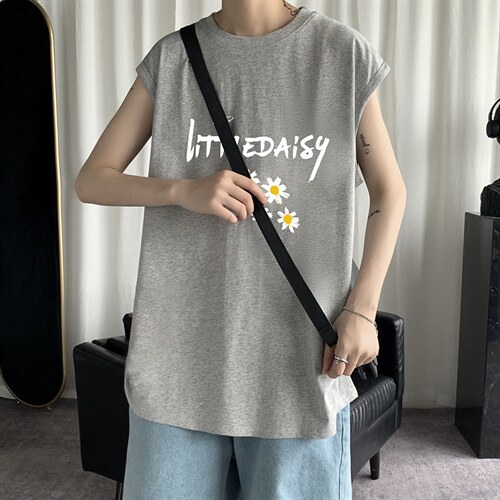 BX25068-P20 纯棉汗背心男士大码宽松汗衫男无袖t恤男 港风图片