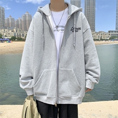 Y8882P43港风外景秋季连帽开衫卫衣宽松休闲百搭学生新款潮流，男装卫衣，电商A026-1