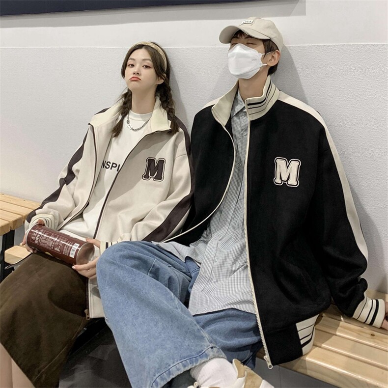 外套男女2023新款秋季潮流百搭宽松棒球服情侣夹克上衣JK0295-P90,男装夹克,星座308B-2