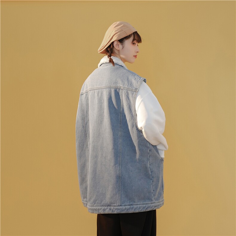 MJ215J-p68-限价98抖音情侣工装棉马甲男外穿大码羊羔毛cityboy,男装工装外套,星座116