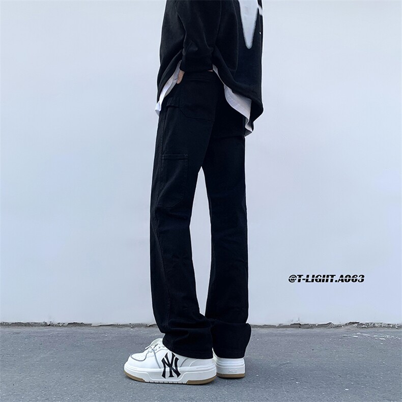 美式ins高街hiphop新款弹力修身直筒工装休闲裤货号K694P60,男装工装外套,电商A063