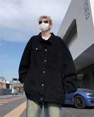 DW155-P63水洗做旧牛仔夹克男新款潮流破洞美式复古痞帅休闲外套，男装夹克，星座603-2
