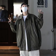2024秋季新款拉链美式高街夹克外套潮牌机能飞行服外套W137/P70，男装夹克，星座506