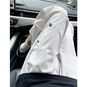 K5046/特P30夏季宽松休闲工装凉感七分裤男大码过膝短裤垂冰丝裤图片