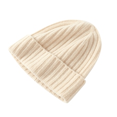 秋冬季羊毛保暖轻盈竖条纹复古帽子，帽子，品卓羊绒